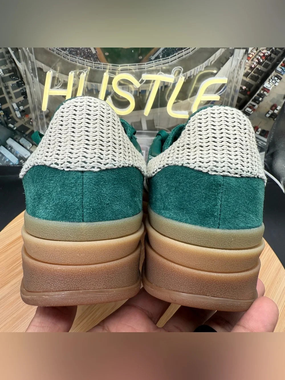 Adidas Gazelle Bold Collegiate Green (Women's) Sz 5.5